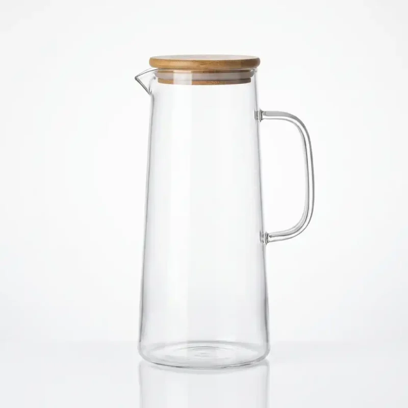 1.2L Clear Jug With Baboo Lid