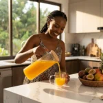 1.2L Clear Jug With Baboo Lid