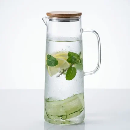 1.2L Clear Jug With Baboo Lid