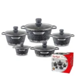 10-Piece Signature Granite Aluminum Cookware Set - Image 9
