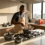 10-Piece Signature Granite Aluminum Cookware Set - Image 7
