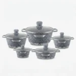 10-Piece Signature Granite Aluminum Cookware Set - Image 4