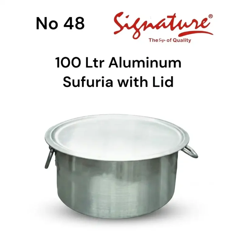 100 Litres Extra Heavy Aluminum Sufuria