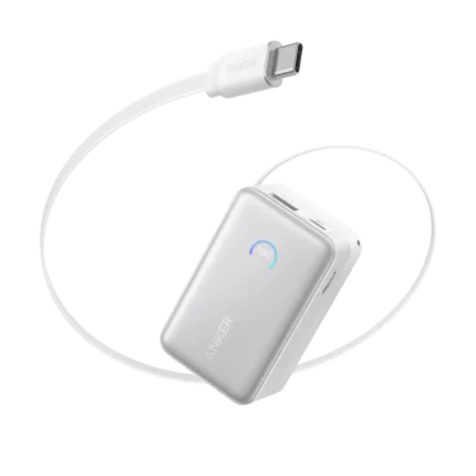 10000mAh Anker Nano Power Bank Built-In Retractable USB-C