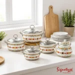 10pcs Signature Enamel Cookware Set with Kettle SG-WJ-676
