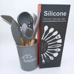 11-Piece Silicone Kitchen Utensil Set with Holder