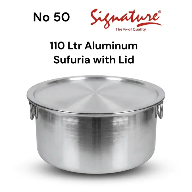 110 Litres Extra Heavy Aluminum Sufuria