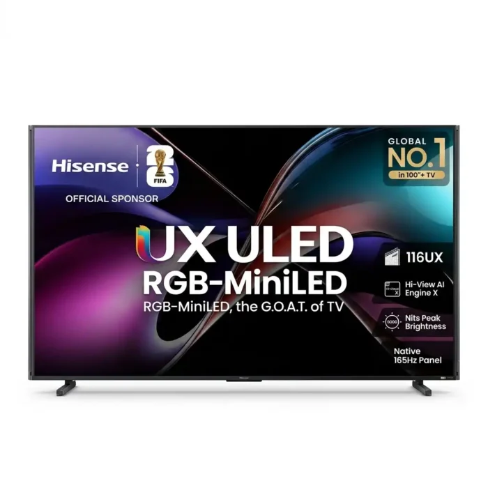 116-Inch Hisense RGB MiniLED ULED 4K Google TV 116UX