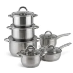 12 Piece Edenberg Stainless Steel Cookware Set - Image 6