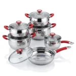 12pcs Induction Base Stainless Steel Cookware Set - Image 4