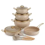 12pcs REDBERRY Stainless Steel Triply Granite Casserole Set