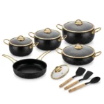 12pcs REDBERRY Stainless Steel Triply Granite Casserole Set