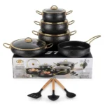 12pcs REDBERRY Stainless Steel Triply Granite Casserole Set
