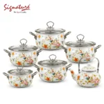 12pcs Signature Enamel Cookware Set with Kettle SG-WJ-675