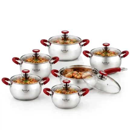 12pcs Signature Stainless Steel Cookware Set SG-WAY12