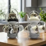 14-piece Porcelain Ceramic Tea Set - Image 11