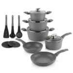 15 Piece Edenberg Non-Stick Aluminum Cookware Set