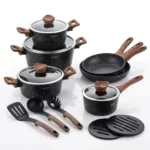 15 Piece Edenberg Non-Stick Aluminum Cookware Set - Image 5