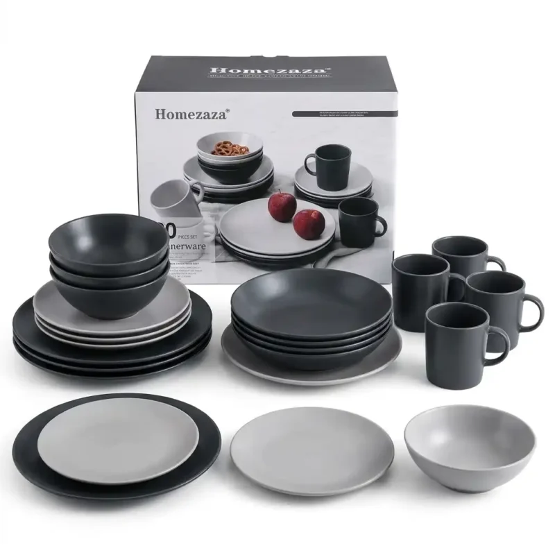 20-Piece Homezaza Porcelain Dinner Set | Smart Enterprise