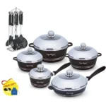 21-Piece Signature Nonstick Aluminum Die Cast Cookware Set - Image 2