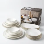 24-Piece Gold Line OpalWare Dinner Set | Smart Enterprise