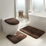 3-Piece Flocking Microfiber Toilet Set - Image 12