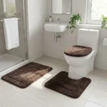 3-Piece Flocking Microfiber Toilet Set - Image 11