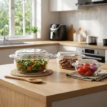 3-piece Signature Clear Glass Casserole Set