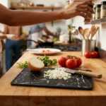 37cm x 23cm Unique Granite-Finish Chopping Board - Image 8