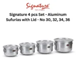 4 Pieces Signature Aluminum Sufurias Set - Image 2