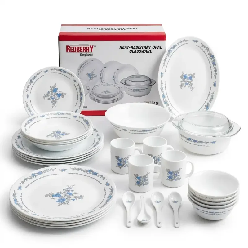 40-Piece REDBERRY OpalWare Dinner Set | Smart Enterprise