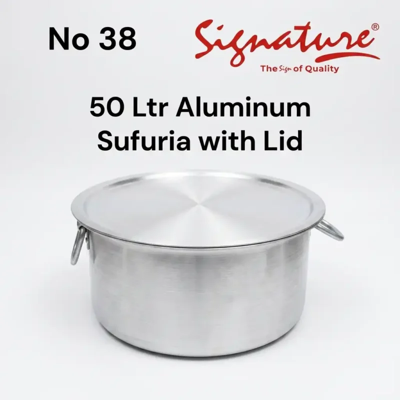 50 Litres Extra Heavy Aluminum Sufuria