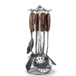 6-Piece Stainless Steel Cutlery Set with Stand - Image 2