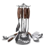6-Piece Stainless Steel Cutlery Set with Stand - Image 3