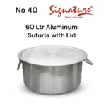 60 Litres Extra Heavy Aluminum Sufuria