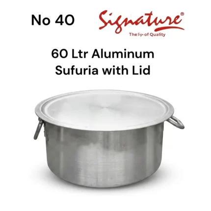 60 Litres Extra Heavy Aluminum Sufuria