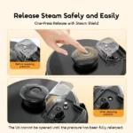 6L Oraimo Electric Pressure Cooker Multi-Function OEC-202A - Image 6