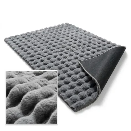 6×9 Bubble Rabbit Faux Fur Carpet