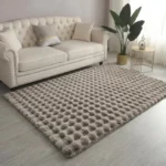 6×9 Bubble Rabbit Faux Fur Carpet