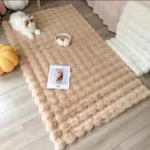 6×9 Bubble Rabbit Faux Fur Carpet