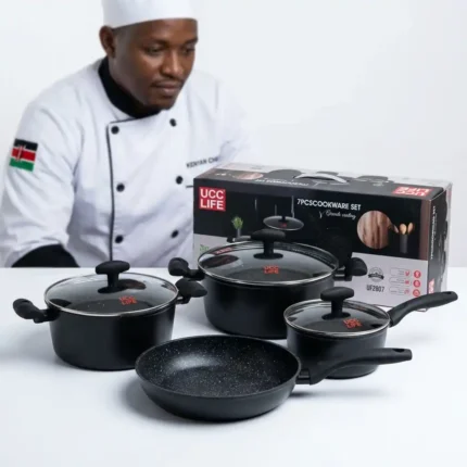 7-Piece Redberry UCC Life Granite Coating Cookware Set