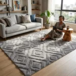 7×10 American Carpet Luxury Fur Style - Image 8