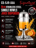 8L Signature Single Bowl Juice Dispenser CS-SJD-08A