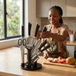 9-Piece Stainless Steel Kitchen Cutlery Knife Set - Image 2