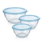 3pcs Redberry Borosilicate Glass Bowl Set - Image 2