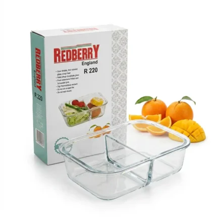 1480ml Borosilicate Glass Full Partition Baking Dish
