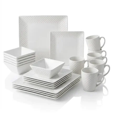 MERRINA 24-Piece Ceramic Dinner Set for 6