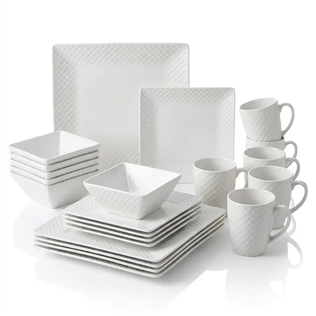 MERRINA 24-Piece Ceramic Dinner Set for 6 MERRINA 24-Piece Ceramic Dinner Set for 6