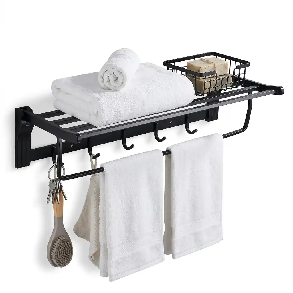 Metallic Towel Rack - 55cm