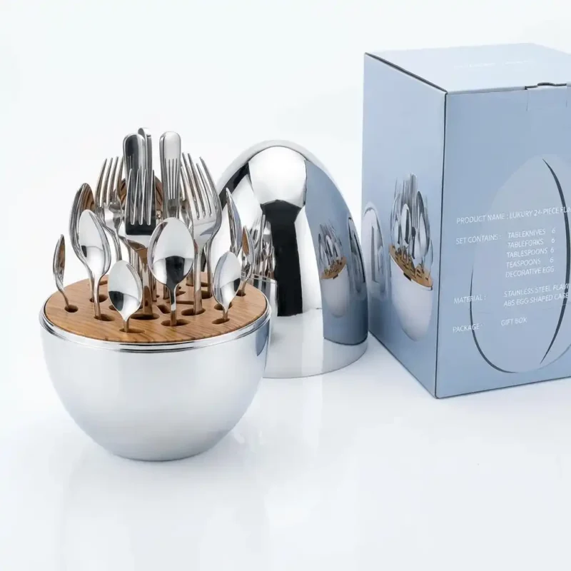 Mood Egg Cutlery Set – 24-Piece